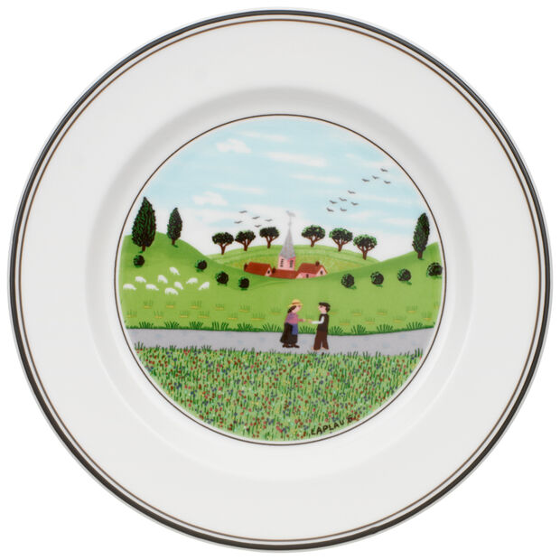 Design Naif - Appetizer/Dessert Plate Meeting (Set of 6)