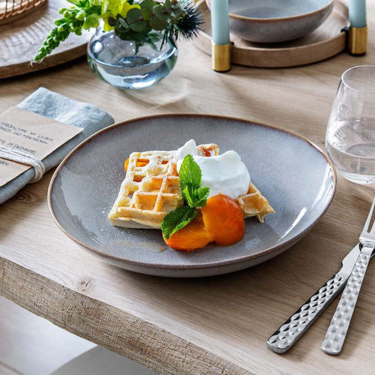 Lave Beige - Fruit Flat Bowl (Set of 6)