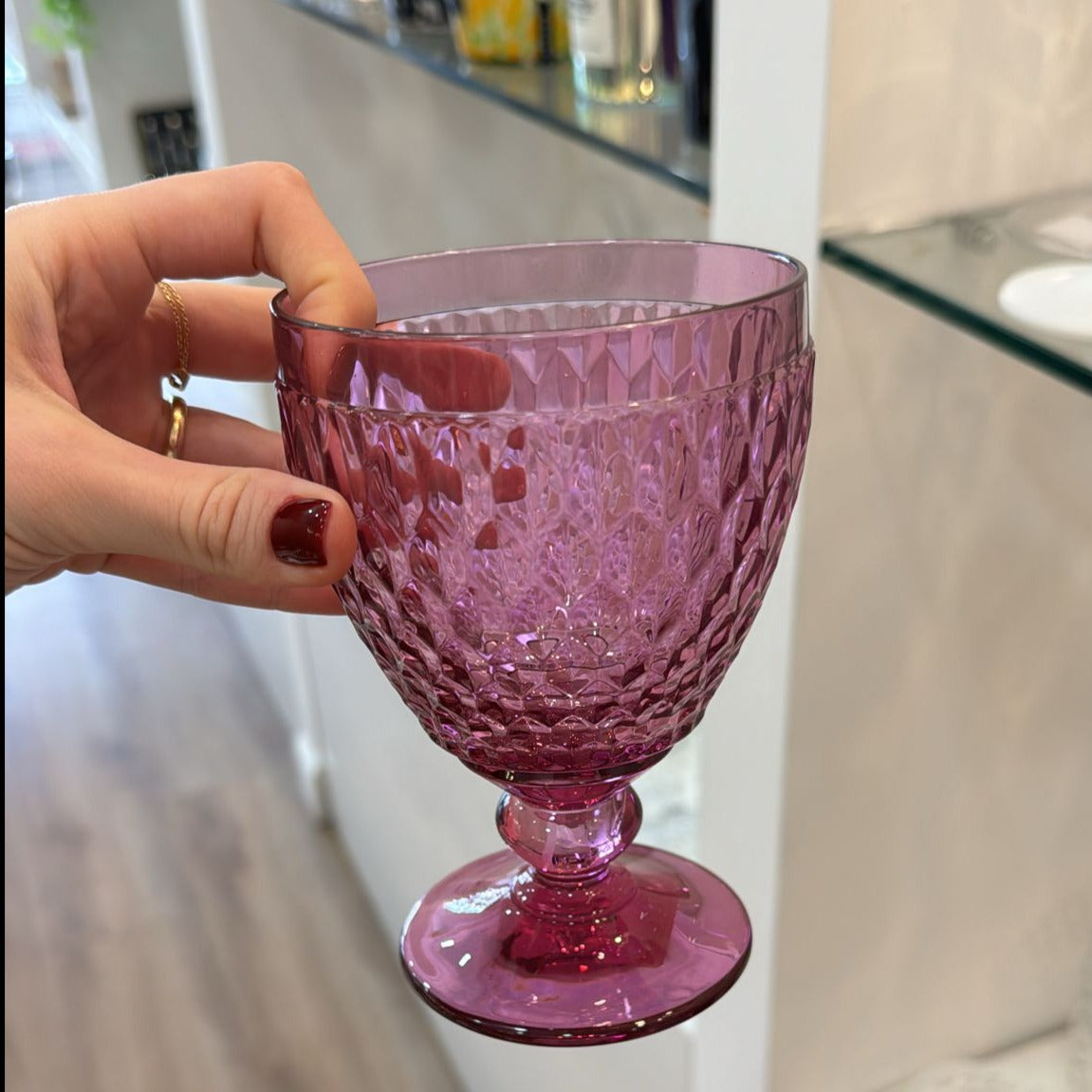 Boston Colored - Berry Water Goblet (Set of 4)
