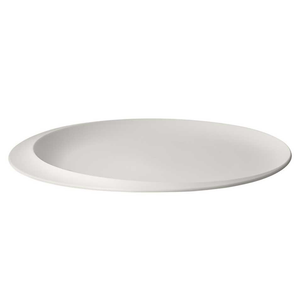 New Moon - White Large Round Tray